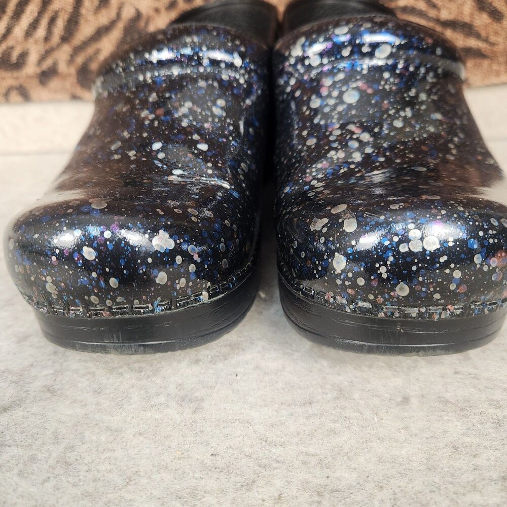 Dansko Women's Black-Multi  Clogs Shoes US Size 6.5-7 EU 37 Nurse Teacher Shoes - Picture 4 of 7